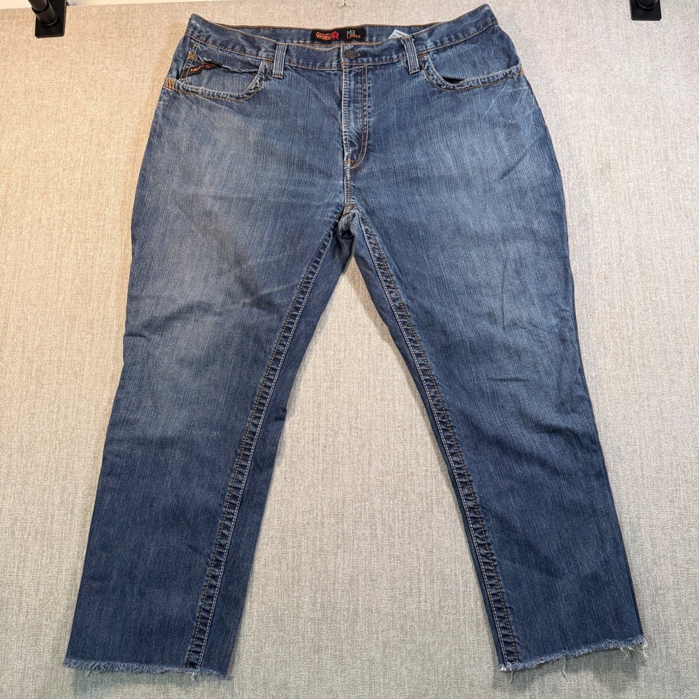 Ariat Work FR M3 Loose Fit Jeans Mens 40 Flame Resistant Cut Off Denim Blue